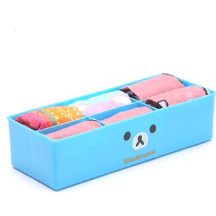 多功能小熊镂空六格收纳盒 居家整理的贴心助手